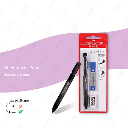 Upgrade your art with the Faber-Castell graphite pencil, known for its smooth performance and break-resistant lead. Ideal for artists, architects, and students, this pencil offers clean, precise strokes for sketching, shading, and writing. ✦ Brand: Faber-Castell ✦ Available Grades: HB, 2B, 4B, 6B, etc. ✦ Usage: Drawing, Sketching, Technical Drawing ✦ Perfect for: Students, Artists, Designers Whether you’re creating detailed illustrations or simple sketches, Faber-Castell pencils deliver reliable quality every time.